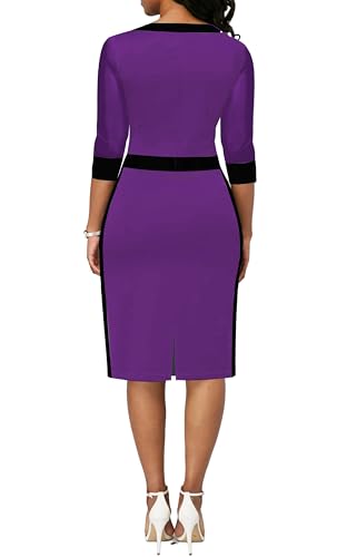 Image of Xinlees Women's Bodycon Pencil Dress Sexy Short Ruffles Sleeve Clubwear Basic Fitted Outfits Casual Midi Dresses