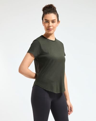 Image of Wellbi Bamboo Women's Tshirt - Ultra-Soft, Breathable & Sustainable | Premium Cotton Blend for Supreme Comfort | Stylish & Eco-Friendly T-Shirt for Women | Tshirt Women Cotton