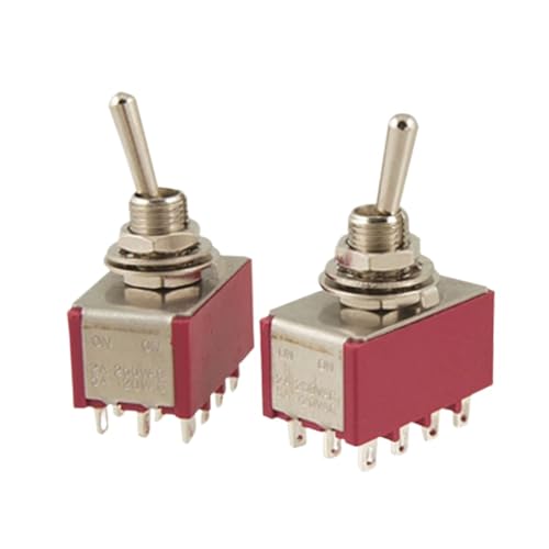 Interrupteur a bascule marche arret 4PDT pour controler quatre circuits AC 250V