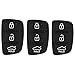 Goma De Repuesto Para Coche Con Botones Teclados De La Cubierta De La Llave Del Coche Llaveros A Distancia De Coche De Goma Con 3 Botones Teclado De 3 Botones Para Llave De Coche Para Carcasa De Llave