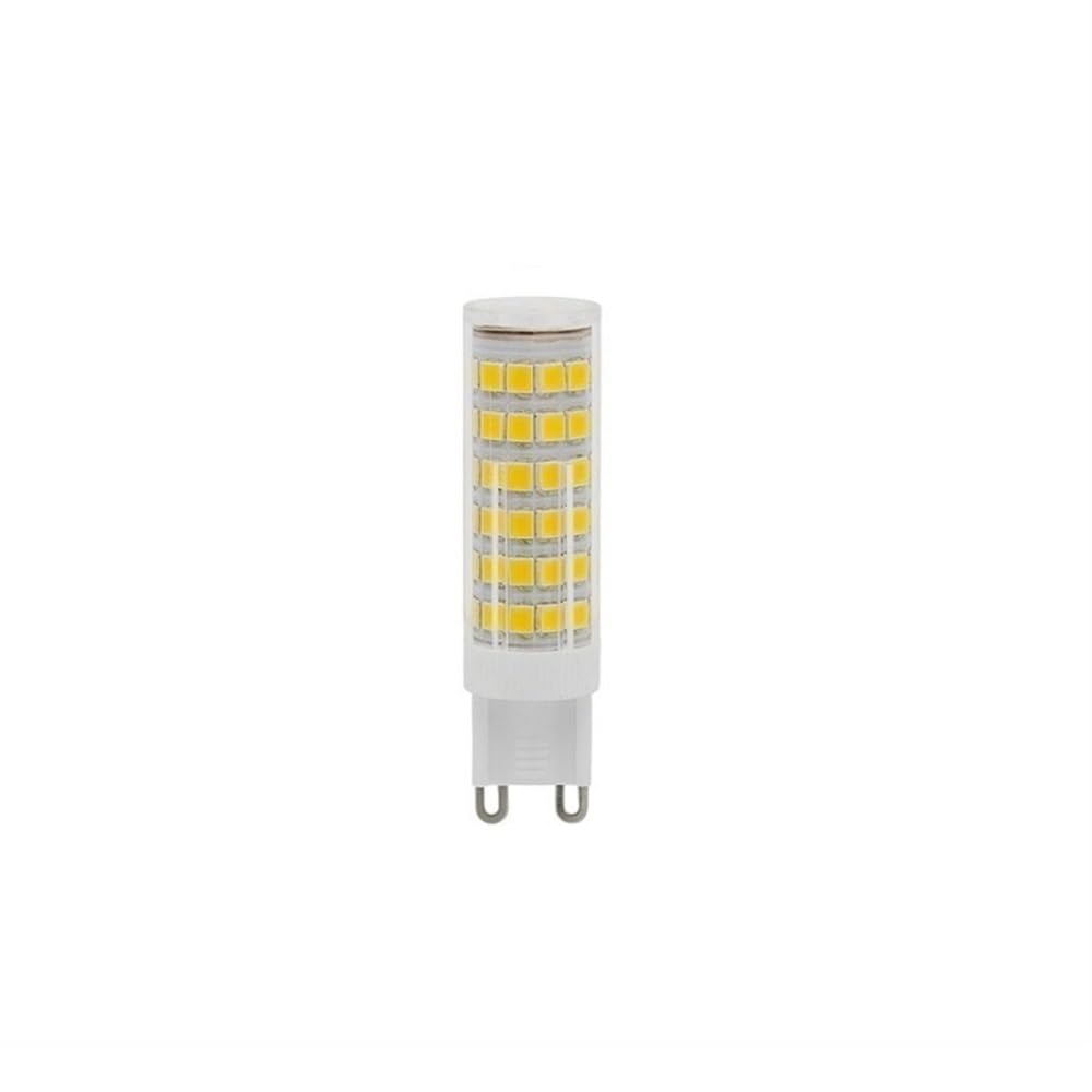 fengyan Casa bombillas, Paquete de 20, lámpara LED de maíz de cerámica G9/E14/G4 5W/7W 51/75LED-2835SMD AC220V bombilla LED for el hogar Familiar Lámpara(Cool White,G9 7W)