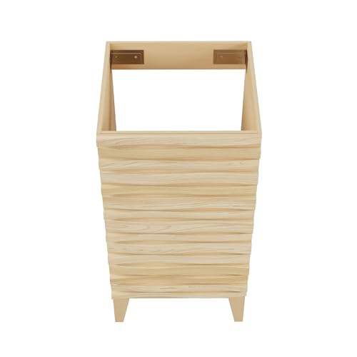 Image of Swiss Madison Cascade 18 inch Bathroom Vanity in Natural Oak - Cabinet