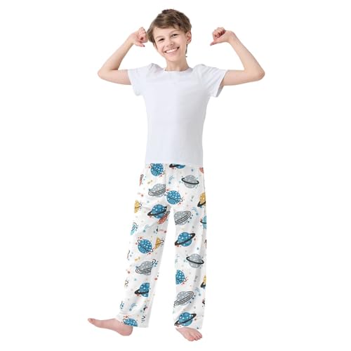 Doodle Saturn Planet Stars Boys Pants for Kids Jogger Pants with Pockets S-XL2