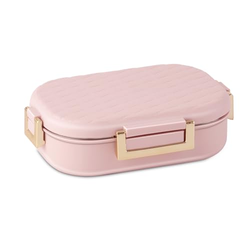 Image of JAYPEE Lux PU Insulated Stainless Steel Lunch Box for School Kids|Airtight Leakproof Lunch Box for Kids Boys & Girls |Unique Design 100% Food Grade |Lunch Box for Office use,580 ml, Pink