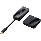 エレコム ワイヤレスHDMI送受信機 FullHD 1920×1080px 60Hz対応 送信機USB Type-C接続 有料コンテンツOK ブラック 1セット DH-CW4K110BK