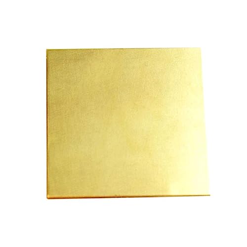 LSCAILIAO Plancha De Latón Fuera De Los Cortes De La Placa De Metal De Latón De Primera Calidad para El Laboratorio, Longitud 150 Mm Y Ancho 150 Mm,Thickness 1.5mm