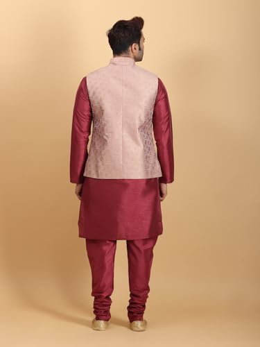 Image of Ethluxis Men Kurta Pyjama Jacket Set