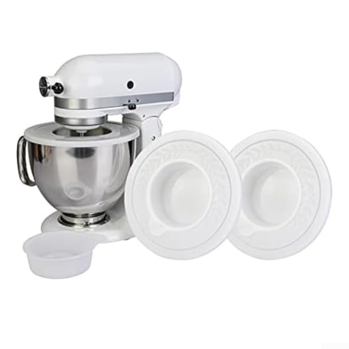 NEIQIUWING Tapa antisalpicaduras para cuenco de 4,5 – 5 qt: juego de 2 tapas ABS para robot de cocina
