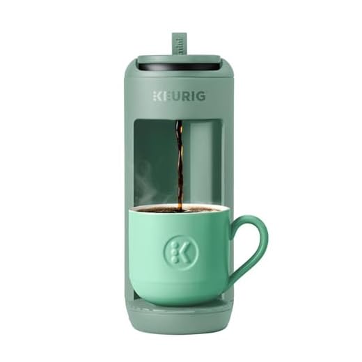 Keurig K-Mini Mate Single Serve K-Cup Pod Coffee Maker, Brews Up to 12 oz Cup, Compact Portable Coffee Machine for Small Spaces, Great For Dorms & Offices, Glamping Green