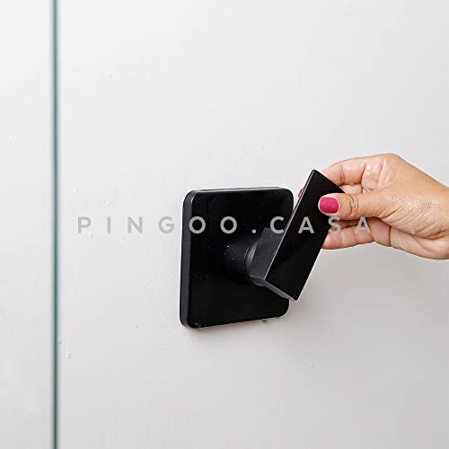 Pingoo.Casa, Misturador Monocomando para Chuveiro, Quadrado, Fosco, Oiapoque, Preto