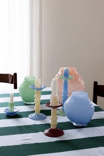 ByON Corallo Vase S – Mundgeblasene Glasvase – 13,5 cm – Handgefertigt – Skulpturales Design mit organischer Korallenstruktur – In Pistaziengrün, Spülmaschinenfest, 5280607613