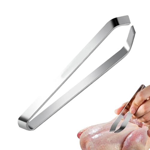 Pinzas de espina de pescado: extractor de aleación reforzada, pinzas de agarre resistentes, instrumento de deshuesado de inclinada | Removedor eficiente de huesos y escamas, cocina culinaria de m