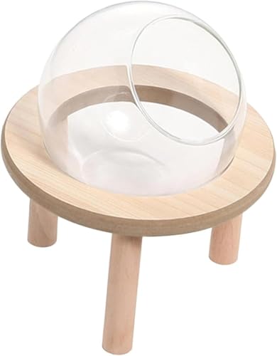 Riazdiw 小動物用バスルーム、ハムスター用砂浴び容器、ハムスター用砂浴び箱、丸型デザイン、漏れ防止、取り外し可能 (18cm)