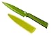 KUHN RIKON COLORI+ - Cuchillo multiusos (hoja recta con protector de hoja, antiadherente, acero inoxidable, 23 cm), color verde