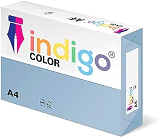 Indigo® A4 80gsm Coloured Copier Paper Multifunctional Ream 500 Sheets - Light Blue