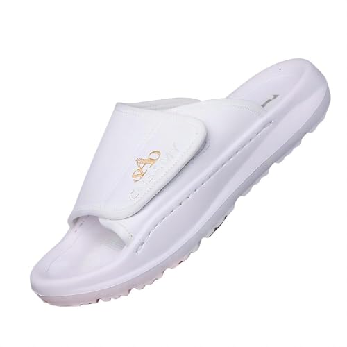 Asifn Men's Cushion Sandals Lightweight Non-Slip Soft Outdoor Handmade Adjustable Casual Slip-on For Summer