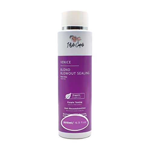 I Belli Capelli Venice Organic Keratin Treatment Formaldehyde Free- Blowout Reconstructive Organic Hair Treatment Straightening in 1 Step for Blond and Tinted Hairs-Progressiva, 500ml/16.9 fl.oz
