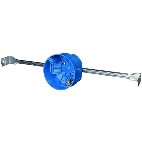 Pass & Seymour C118WGAC Thermoplastic Old Work Ceiling Box 3-3/4 Inch x 2-11/16 Inch 18 Cubic-Inch Slater