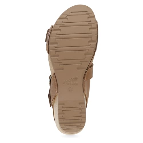 Dansko Trinity Wedge Sandal for Women – Contoured Footbed for All-Day Comfort and Support – Hook & Loop Strap with Buckle Detail – Lightweight Rubber Outsole3