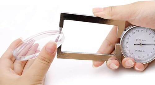 Calibrador de espesor de lentes para gafas 0-20mm con medidor de dial miniatura 3
