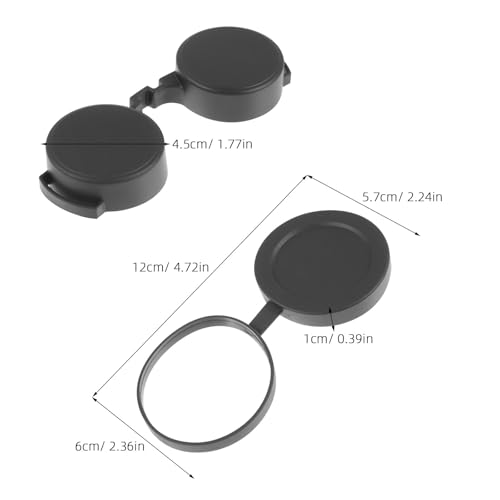 Cubiertas de goma para lentes de telescopio accesorio protector de prismaticos 3 pcs 2
