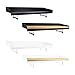 Natural Goods Berlin 1 tavolo da balcone Sheet – tavolo da balcone in metallo bianco 70 cm di larghezza con tavola in rovere – tavolo in legno per balcone, balcone, tavolo piccolo balcone ringhiera immagine
