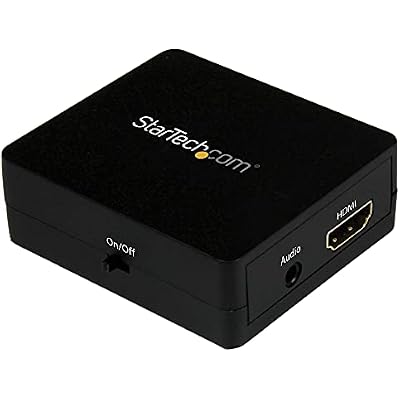 StarTech.com HDMI Audio Extractor - HDMI to 3.5mm Audio Converter - 2.1 Stereo Audio - 1080p (HD2A),Black