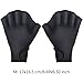 Xdyyjrasa Webbed Aquatic Swim Gloves for Water Resistance Training – Swimming Training Webbed Gloves for Men Women Adult Children (Black M)