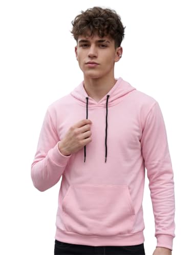 Image of HOODMASTER Unisex Fleece Hoodie Sweatshirt with Pockets Full Sleeves Regular Fit Solid Pattern Hooded Neck and Standard Length | Hoodies for Men & Women