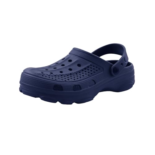 Chanclas clogs unisex de EVA transpirables, zapatos de verano azul talla 41 2