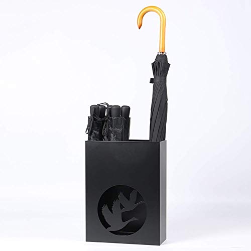 Porte-parapluies métallique noir pour stopper l'eau dans l'entrée