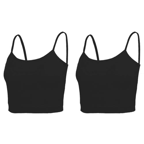 Image of NEWITIN 4 Pack Spaghetti Strap Camisole Top Adjustable Strap Tank Top for Women