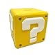 Super Mario Spardose (Fragezeichen-Block-Design), gelbe Mystery-Block-Münzbox, Super Mario Geschenk, H12,3 x B15 x L15 cm Sparschwein – offizielles Merchandise, Schwarz