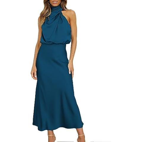 KOUNAI Women's 2024 Summer Satin Dress Cover