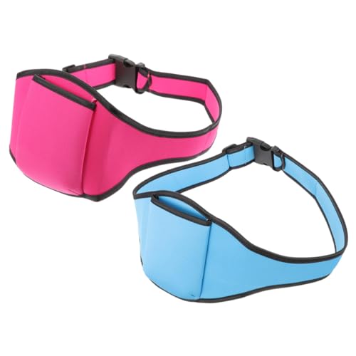 Toyvian 2pcs Microphone Waist Pack Belt Bag with Adjustable Belt