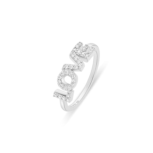 Tamaris Damen Ring TJ-0710-R-54 aus 925 Silber in Silber mit Zirkoniasteinen – Ansicht 1