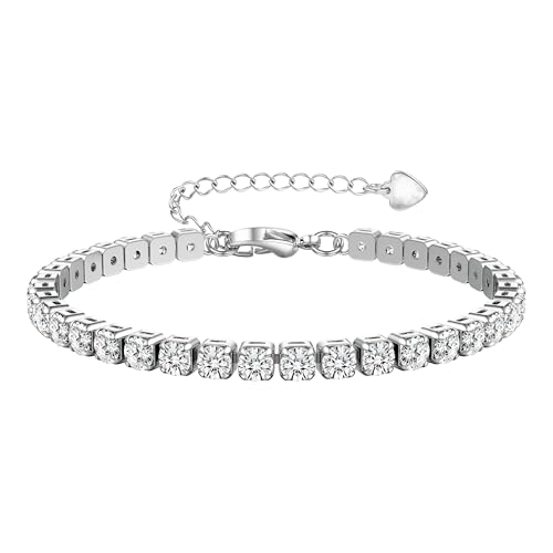 Il Regalo di Gioielli Perfetto: Questo elegante bracciale tennis è un regalo senza tempo per donna, ideale per compleanni, San Valentino, Festa della Mamma o Natale. Sorprendi i tuoi cari con un gioiello che brilla d'amore e sofisticazione.