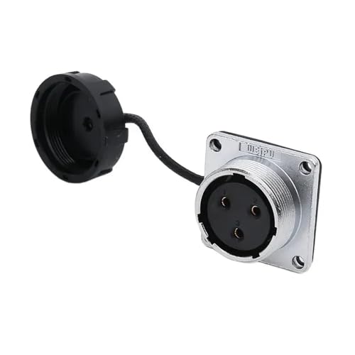 Conector de 3 pines WS24 automotriz ideal para paneles de energía solar 5