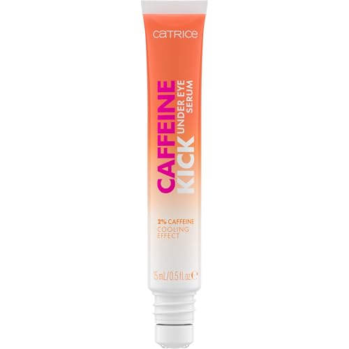 Catrice Caffeine Kick Under Eye Serum, Augenpflege, Transparent, feuchtigkeitsspendend, pflegend, kühlend, gelig, vegan, ohne Parfüm, ohne Alkohol, ohne Parabene, 1er Pack (15ml)