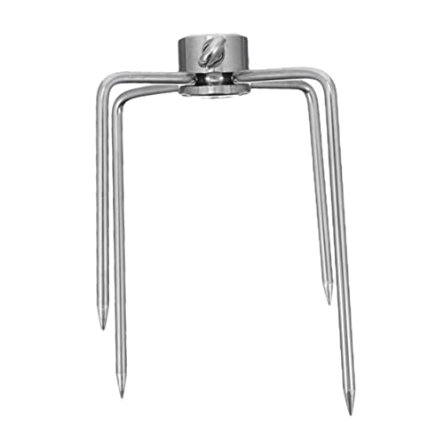 HEMOTON Rotisserie Meat Fork Sturdy Barbecue Accessory for Grilling Camping and Outdoor Picnics Lightweight Rotisserie Prongs for Secure Food Holding