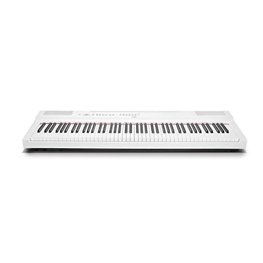 Yamaha Digital Piano P-125WH – Pianoforte Digitale compatto, dinamico e potente – Design elegante e facile da usare – Compatibile con l'Applicazione Gratuita Smart Pianist – Bianco