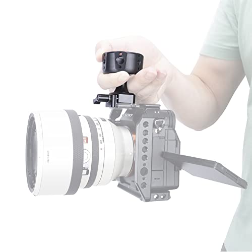 NICEYRIG Camera Handle Grip,Wheel Chute Clamp Handgrip with 3/8"-16 Arri Locating Holes Nato Clamp for Camera Cage-527 - Image 2