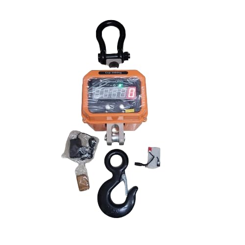 EXA5 Ton x 1 kg Digital Portable Crane Scale with Heavy Sturdy Steel Hook for Commercial Industries, Warehouse, Scrapyards and Multipurpose Domestic Weighing Use-image-15