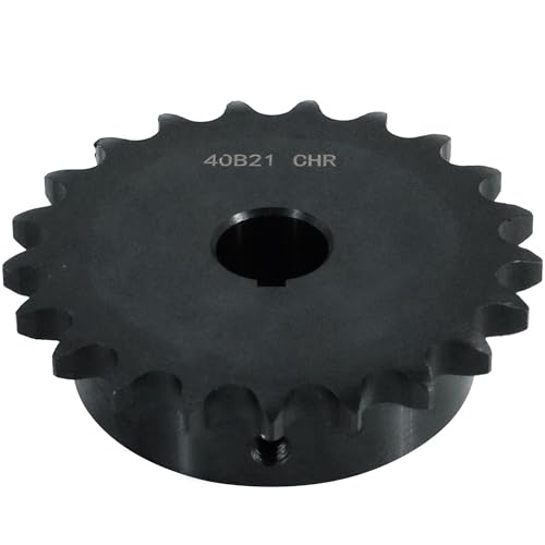 CHR #40 Roller Chain, 21 Tooth, 1/2" Pitch, 3/4" Bore, 0.188" Keyway, Carbon Steel, B-Type Hub, 3.622" OD - ISO 9001-2000 Certified