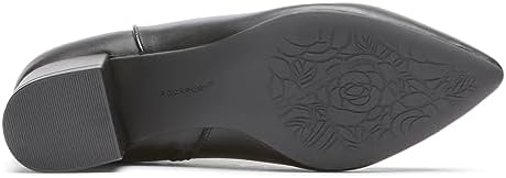 Rockport Women's Milia Block Bootie Ankle Boot, Black Leather, 6 | Image 1