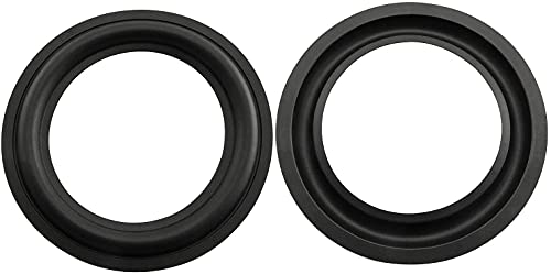 BLLNDX Rubber Ring 2PCS 5Inch Black Speaker Rubber Foam Edge Surround Rings Repair Kit for Speaker Repair or DIY