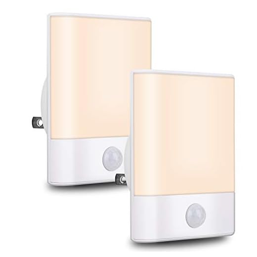 LED Night Light Plug in,BriVIVI Motion Sensor Night Light with Adjustable Brightness 3 Lighting Mode AUTO/ON/Off for Children, Bedroom, Hallway Light, 2 Pack