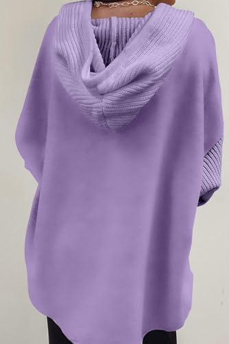 Image of SHEWIN Women Oversized Hooded Sweatshirt Loose Fit Casual Button Hoodies with Pocket 2026