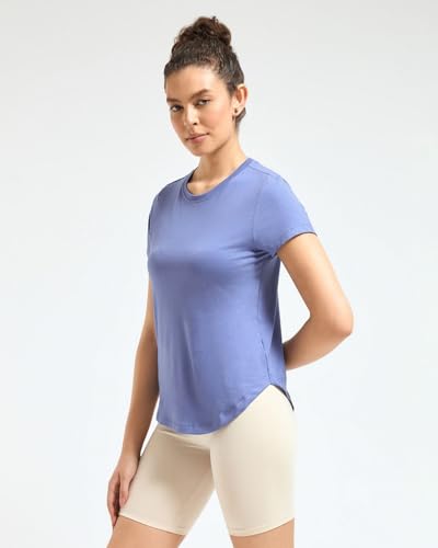 Image of Wellbi Bamboo Women's Tshirt - Ultra-Soft, Breathable & Sustainable | Premium Cotton Blend for Supreme Comfort | Stylish & Eco-Friendly T-Shirt for Women | Tshirt Women Cotton