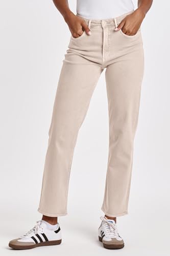 DEAR JOHN 90’s Straight Leg Jeans High Rise Relaxed Slim Fit Ankle Length Comfort Stretch Denim2